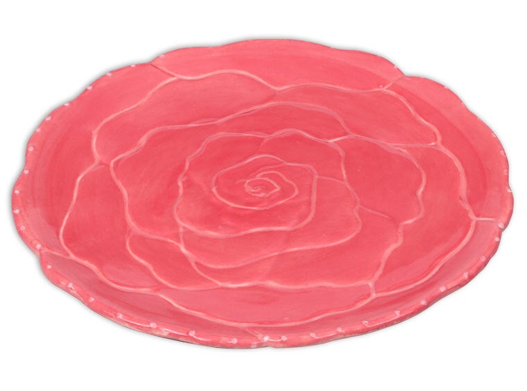 Rose Dish Freestyle Ceramics & Tufting